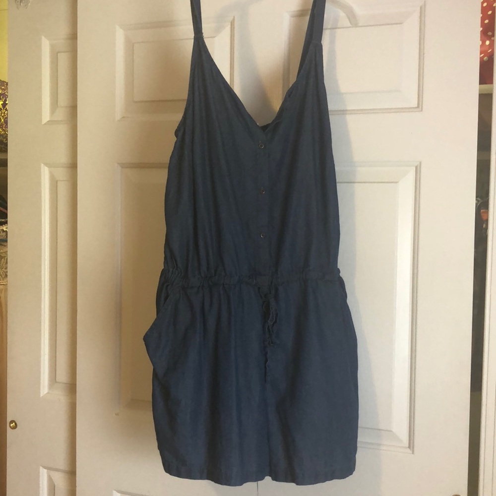 Denim romper